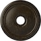 Ekena Millwork Diane Ceiling Medallion (Canopies up to 5 3/8"), 18"OD x 3 5/8"ID x 1 1/8"P, Stone Hearth Crackle CM18DISHC - alternate 1